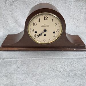 VRG Seth Thomas Mantel Clock WOODBURY 1302A Mahogany UNTESTED
